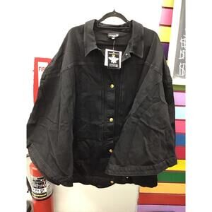 Antthony originals jean poncho black size 2X/3X new from HSN